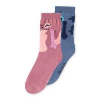 DISNEY Lilo & Stitch Let's Hold Hands Novelty Socks (1-Pack), Unisex, 39/42, Multi-colour (NS748741DNY-39/42)