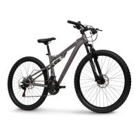 HUFFY Marker 27.5-Inch Matte Heather Full Suspension 21-Speed Adults Mountain Bike (26752W)