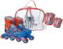 MARVEL COMICS Spider-Man Inline Roller Skates Set (34 - 37) (Bag, Skates, Protective Knee/Elbow Pads) (OSPI030)