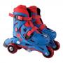 MARVEL COMICS Ultimate Spider-Man Evolution 2-in-1 Tri-to-Inline Roller Skates, 27 to 30, Blue/Red (OPSI084)