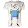 ADVENTURE TIME Finn Print T-Shirt, Male, Extra Large, White (TS291118ADV-XL)