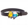 ADVENTURE TIME Black Belt with Jake & Finn 2D Buckle, Male, Medium, Multi-colour (BT0MW8ADV-M)