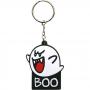 NINTENDO Super Mario Bros. Boo Rubber Keychain, Black/White (KE002569NTN)