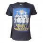 SPACE INVADERS Alien Astronauts T-Shirt, Male, Small, Charcoal (TS000195SPI-S)