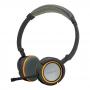 APPROX Foldable Stereo Hi-Fi Headset with Detachable Microphone, 2m, Grey/Orange (APPHS05O)