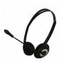 APPROX APPHSEB Light weight Adjustable Stereo Headset with Built-in Microphone, Black/Silver (APPHSEB)