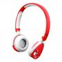 KURIO Kids Safe Headphones with Sound Level Limiter, 3.5mm Jack, Red (CI1125-GIR)