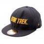 STAR TREK Gold Text Logo Baseball Cap, Black (CD1293STT-CP)