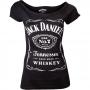 JACK DANIEL'S Classic Old No.7 Brand Logo Skinny T-Shirt, Female, Extra Large, Black (TS230501JDS-XL)