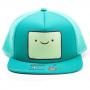 ADVENTURE TIME Beemo Video Game Console Face Trucker Snapback Baseball Cap, Turquoise (BA0PNRADV)