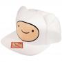 ADVENTURE TIME Finn Face with Ears Cap, One Size, White (86593ADV)