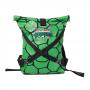 TEENAGE MUTANT NINJA TURTLES (TMNT) Folded Shell with Logo and Cross Strap Detail Backpack, One Size, Green/Black (BP141025TMT)