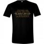 STAR WARS VII Men's The Force Awakens Main Logo T-Shirt, Large, Black (CD103STW-L)