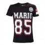 NINTENDO Super Mario Bros. Adult Male Mario 85 Streetwear American Football Jersey T-Shirt, Large, Black (TS205052NTN-L)
