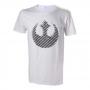 STAR WARS Rebel Logo T-Shirt, Male, Small, White (TS504390STW-S)