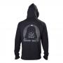 STAR WARS Darth Vader 'Dark Side' Full Length Zipper Hoodie, Male, Small, Black (HD603401STW-S)