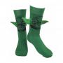 STAR WARS Yoda with 3D Ears Crew Socks, Male, 39/42, Green (CR110904STW-39/42)