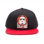 STAR WARS Enlist Now! The Galactic Empire Stormtrooper Logo Snapback Baseball Cap, One Size, Black/Red (SB081401STW)