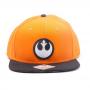 STAR WARS Resistance Logo Embroidered Patch Snapback Baseball Cap, One Size, Orange/Black (SB150825STW)