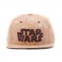 STAR WARS Embroidered Main Logo Snapback Baseball Cap, Tan/Cork (SB160841STW)