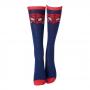 MARVEL COMICS Spider-Man Face Mask Close-up Knee High Socks, Female, Blue/Red (KH050501SPN)