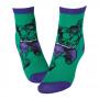 MARVEL COMICS The Incredible Hulk Smash Crew Socks, Male, 39/42, Green/Purple (CR115905MAR-39/42)