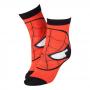 MARVEL COMICS Spider-Man Mask Close-up Crew Socks, Male, 43/46, Red/Black (CR115907SPN-43/46)