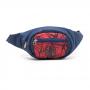 MARVEL COMICS Ultimate Spider-Man Webbed Logo Fanny Pack, One Size, Blue/Red (TA00176SPN)