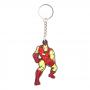 MARVEL COMICS Iron Man Fighting Pose Rubber Keychain, Red/Gold (KE101428MAR)