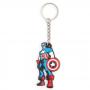 MARVEL COMICS Captain America Super Soldier Stance Rubber Keychain, Multi-Colour (KE101434MAR)