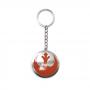 STAR WARS The Force Awakens Resistance Logo Metal Keychain, One Size, Metallic Silver/Orange (KE197627STW)