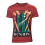 MARVEL COMICS Art Deco Flying Iron Man T-Shirt, Male, Extra Large, Red (TS280812MAR-XL)