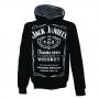 JACK DANIEL'S Adult Male Old No.7 Brand Logo Hoodie, Large, Black/White (HD230602JDS-L)