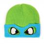 TEENAGE MUTANT NINJA TURTLES (TMNT) Leo Face & Mask Cuffless Beanie, One Size, Green/Blue (KC07QNTMT)