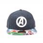 MARVEL COMICS Avengers Assemble Logo with Bill Print Snapback Baseball Cap, Multi-Colour (SB241110AVG)