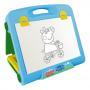 PEPPA PIG Double-Sided Travel Art Easel with 20pc Creative Kit, Multi-Colour (CPEP083)