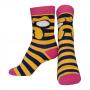 ADVENTURE TIME Jake with Striped Pattern Crew Socks, Female, 38/41, Multi-Colour (CR220108ADV-38)