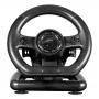 SPEEDLINK Black Bolt Racing Wheel for PC with Vibration Effects and Pedals, Black (SL-650300-BK)
