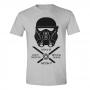 STAR WARS Men's Rogue One Imperial Guard T-Shirt, Medium, Grey Melange (TS011ROG-M)