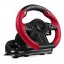 SPEEDLINK Trailblazer Vibration Effect Racing Wheel with Pedals for PlayStation PS4 and PS3/PC, Black/Red (SL-450500-BK)