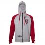 MARVEL COMICS Guardians of the Galaxy Vol. 2 Drax Full Length Zipper Hoodie, Male, Large, Grey/Red (HD571042GOG-L)