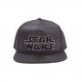 STAR WARS A New Hope Main Logo Snapback Baseball Cap with Space Battle Brim, One Size, Black (SB097503STW)