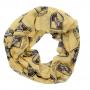 HARRY POTTER All-over Hufflepuff House Badge Crest Viscose Scarf, Yellow (SF4LZMHPT)