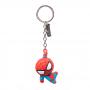 MARVEL COMICS Spider-man Character 3D Pendant Rubber Keychain, One Size, Red (KE020304SPN)