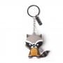 MARVEL COMICS Guardians of the Galaxy Vol.2 Rocket Raccoon Character 3D Pendant Rubber Keychain, One Size, Multi-colour (KE020308GOG)