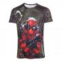 MARVEL COMICS Deadpool Dollar Bills T-Shirt, Male, Extra Large, Multi-colour (TS000011DEA-XL)