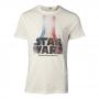 STAR WARS The Force Awakens Retro Rainbow Logo T-Shirt, Male, Extra Large, White (TS061675STW-XL)