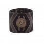 MARVEL COMICS Avengers: Infinity War Avengers Crest Wristband, One Size, Black/Gold (WB746635AVG)