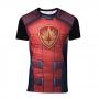 MARVEL COMICS Guardians of the Galaxy Men's Rocket Raccoon Sublimation T-Shirt, Medium, Multi-colour (TS737122MVL-M)