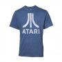 ATARI Logo Faux Denim T-Shirt, Male, Small, Blue (TS551120ATA-S)